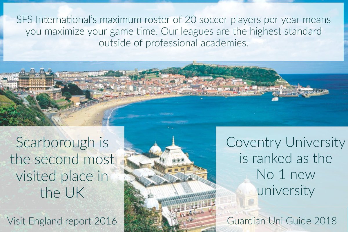 SFS_Soccer's tweet photo. Why choose #Scarborough? Why choose @CUScarborough?
Why choose SFS International? https://t.co/ehuwQtZO1g