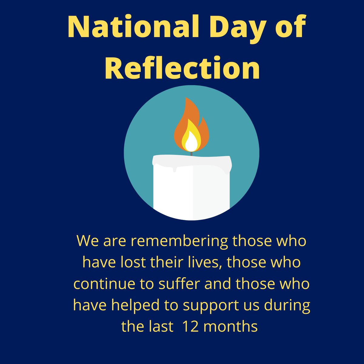 #nationaldayofreflection #NationalDayofReflection2021 #lockdownanniversary #DayOfReflection
