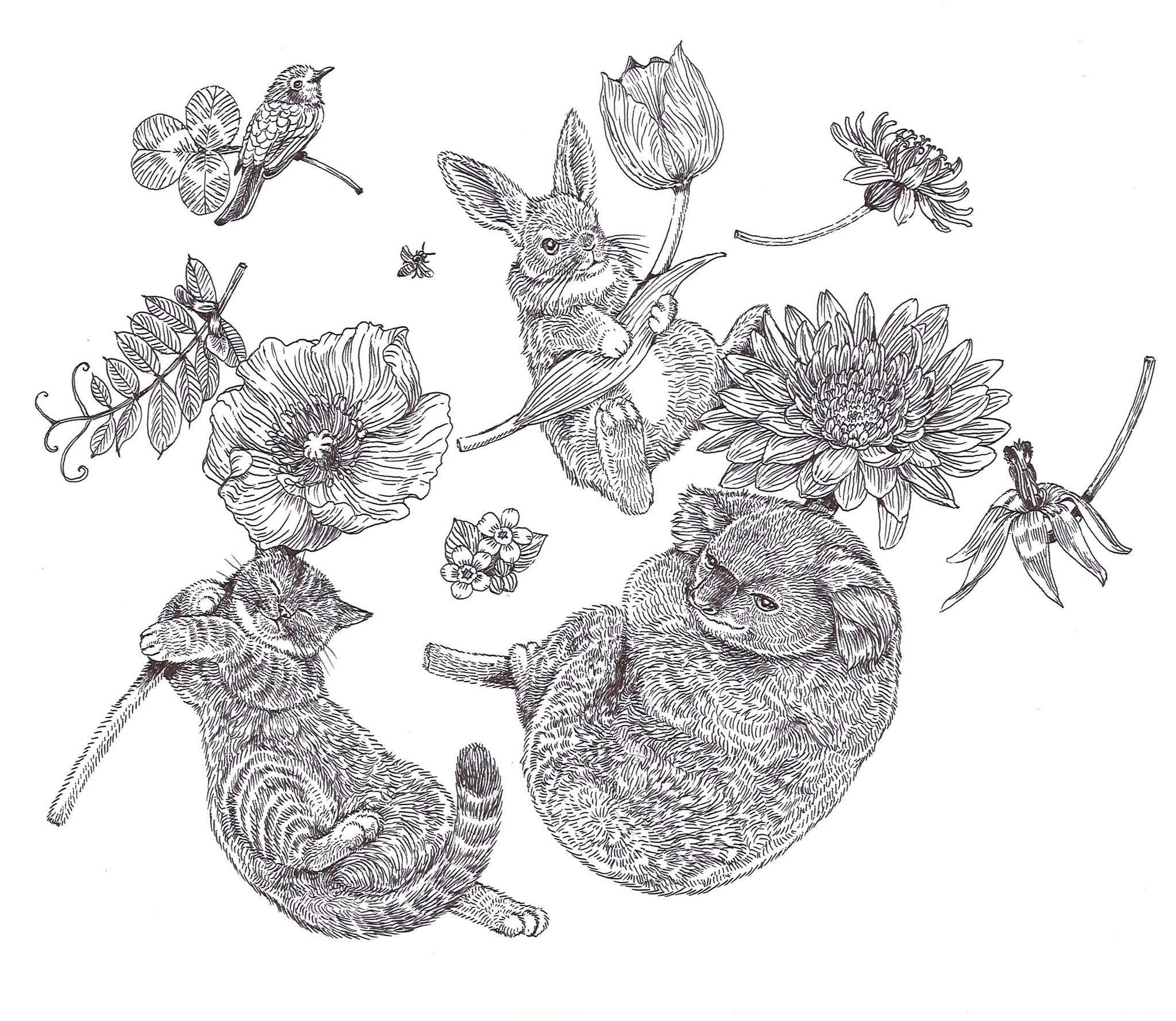 Izumi 春風 少し前ですがペン立てを作らせて 描かせて いただきました テーマは花と猫がいるところ 絵 イラスト 油性ペン ペン画 動物 ペン立て 春 T Co Rfeyqllkxo Twitter