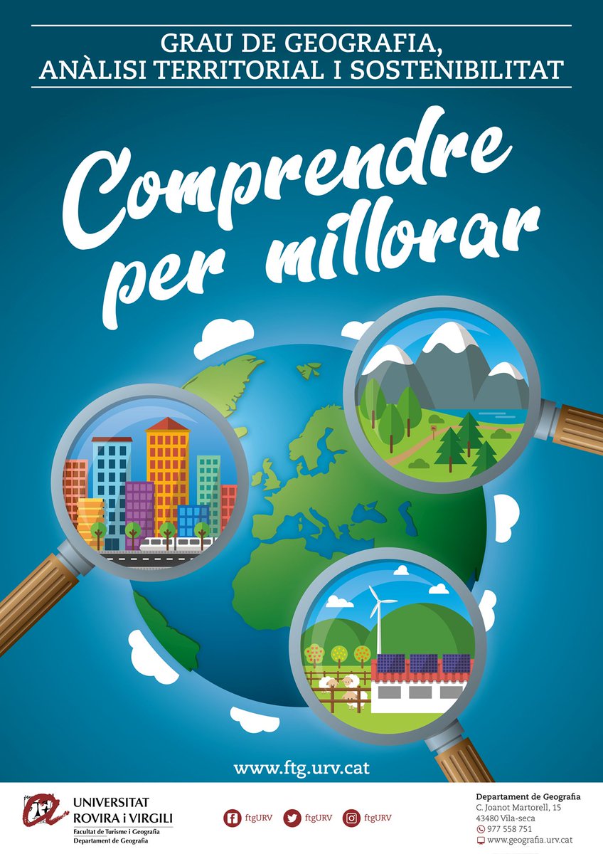 geografiaURV's tweet photo. Ja tenim els resultats de la Fase Local de la XII Olimpíada de #Geografia. 1r lloc: Roger Valls, de l'Institut Jaume Huguet (Valls). 2n lloc: Quim Mayo, de l'Institut Antoni de Martí i Franquès (Tarragona). 3r lloc: Aleix Gasque, de l'Institut Narcís Oller (Valls) https://t.co/A2S1OTqIVg