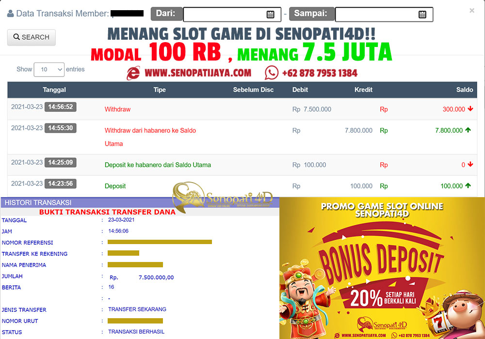 Slotsenopati4d's tweet photo. MODAL 100 RB JADI 7.5 JUTA MAIN SLOT DI SENOPATI4D

PROMO TERBARU SENOPATI4D :
* Bonus DEPOSIT HARIAN SLOT 20%, BERKALI KALI
* Bonus CASHBACK slot 10%

WA : +6287879531384
Link daftar : https://t.co/4TGsdnIVPh

#senopatia4d #agenslot #slotonline #promoslot https://t.co/IPKOEYm8HE