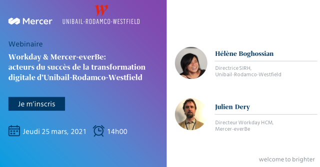 AyceNisancioglu's tweet photo. [Webinaire 💻] Rejoignez-nous le jeudi 25 mars à 14h, pour découvrir comment la solution Workday a répondu aux enjeux de #transformation du groupe Unibail-Rodamco-Westfield. #Transformationdigitale #solutioncloud #testimonial #digital #finance #innovation https://t.co/JsRgyj0muc https://t.co/nhbaiaYLuZ