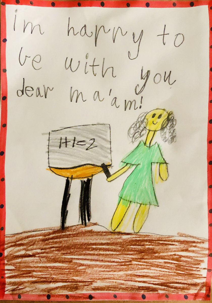 knagatrainer's tweet photo. Attitude of Gratitude. Diksha KG2E come up with her own card expressing her gratefulness towards her class teacher.
@26Dakshamehta @senresh @KNargish @DxbModern @kg_gma https://t.co/1XwuIySaee