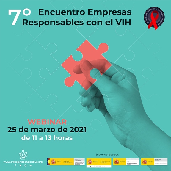 COMIT19's tweet photo. 📢 Este jueves #25M 👉WEBINAR
@TrabEnPositivo junto a @COMIT19  organizamos el 7º Encuentro #EmpresasResponsablesVIH, el evento de referencia sobre buenas prácticas en la #RSC y el #VIH. 
#PactoSocialVIH 
🕰 De 11 a 13 h.
¡INSCRíBETE! Evento gratuito.
https://t.co/t5Fxa1SSZC https://t.co/VvDoWkv29A