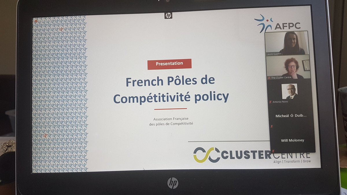 A spotlight on National Cluster Policies:  Spain &amp; France - organized today by <a href="/ClusterCentre/">Ireland's Cluster Centre</a> Ireland. Very honoured to present the French model <a href="/afrpc/">AFPC</a> next to <a href="/antnovo/">Antonio Novo</a> for Spain. #pôlesdecompétitivité