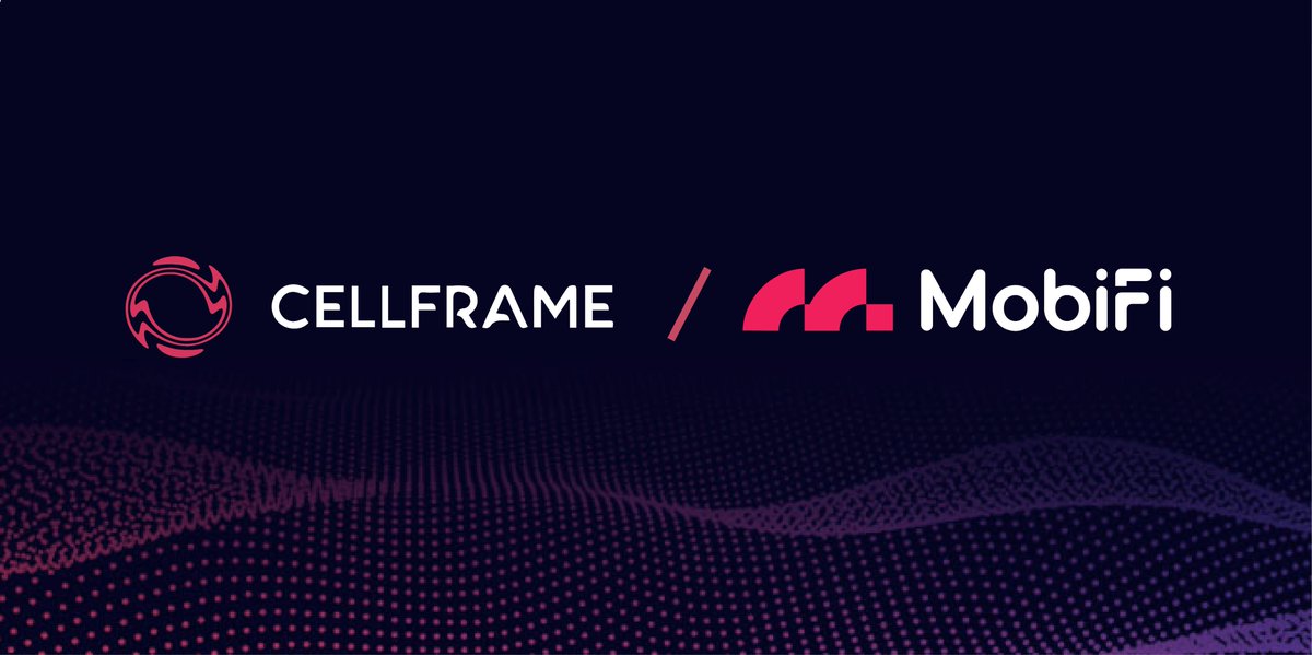 𝐏𝐚𝐫𝐭𝐧𝐞𝐫𝐬𝐡𝐢𝐩𝐬 Cellframe is partnered with the MobiFi, the yield engine designed for mobility as a service that has a new way of generating yield from your mobility credit to create a sustainable future.