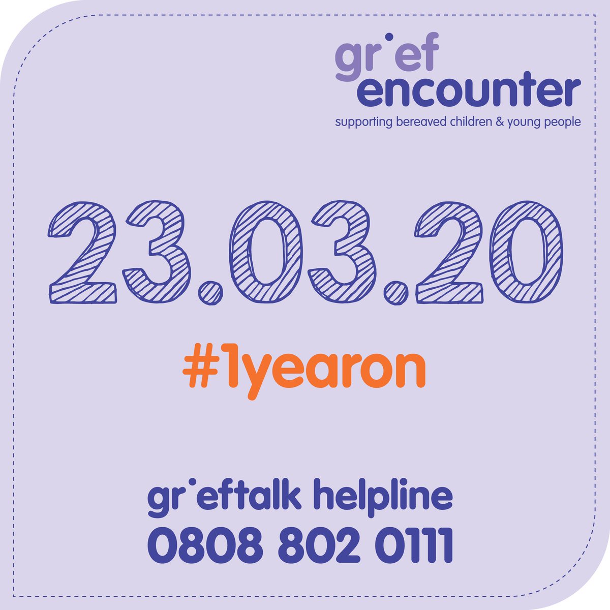 griefencounter's tweet image. A year ago Grief Encounter opened up its online services to all of those affected by grief and Covid-19, and we are still here for you today. Please call us on 0808 802 0111 if you would like advice, support and guidance. We also have a range of free resources on our website.
