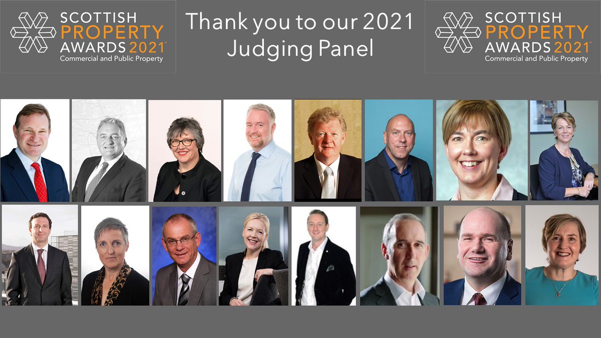 Ahead of Thursday’s digital awards ceremony we would like to thank our 2021 judging panel. 

With their expertise, industry knowledge and key attention to detail, this formed a strong panel to assess entries in the competition. 

#scotpropawards21 #comprop #realestate