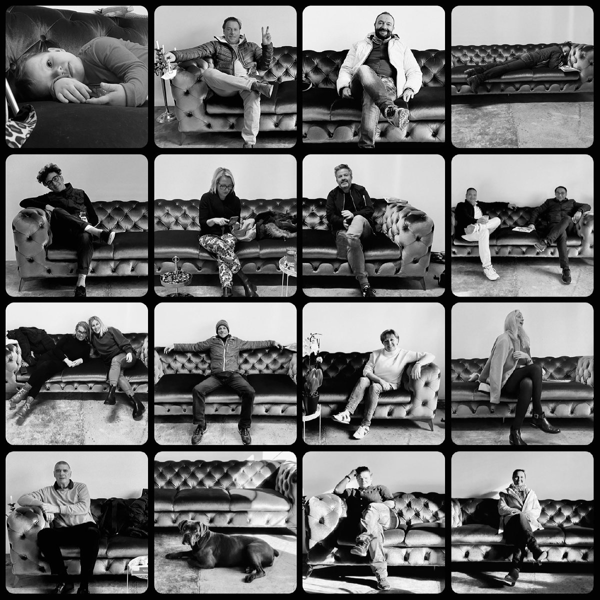 ipietz_de's tweet image. 4...Around a hundred people were already sitting on my sofa and I have started with collages. It's so exciting to see who was in my 'new' studio and I would like to thank my family, friends and customers for the sit in 🙏🏾

#sitinstyle #bluesofa #frankfurt #collage