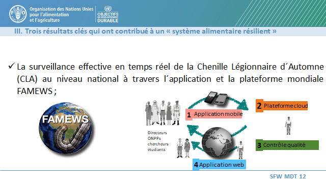 FAOGuinee's tweet photo. Dans sa présentation, Dr @mohamed_hamagar Représentant de la @FAOGuinee a décliné quelques résultats obtenus par la @FAOGuinee 
Surveiller la #Chenille_Légionnaire_dAutomne pour des systèmes alimentaires résilients
le #digital dans les #champs_de_mais
@AfDB_Group 
#FAOSFWMDT12 https://t.co/ENFGx5YF0Y