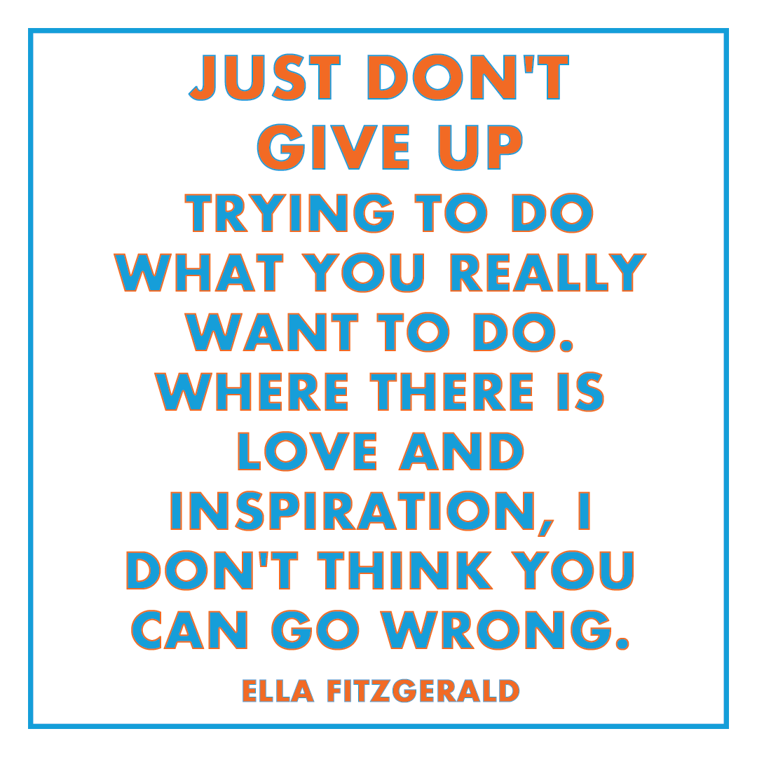 SmartSheetsCa's tweet photo. THIS! 🙌 #MotivationalQuotes #QOTD #EllaFitzgerald https://t.co/o5tyRLgWlr