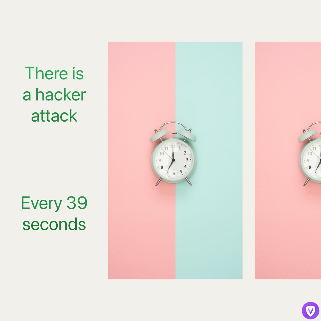 HelloVPNApp's tweet image. Hacker attack happens every 39 seconds on average. Non-secure usernames and passwords we use give attackers more chance of success. 

#IoT #hellovpn #vpn #AI #cybersecurity #dataleak #IP #infosec #BigData #malware #bitcoin #blockchain #privacy #proxy #Dubai #UAE #free #saudi