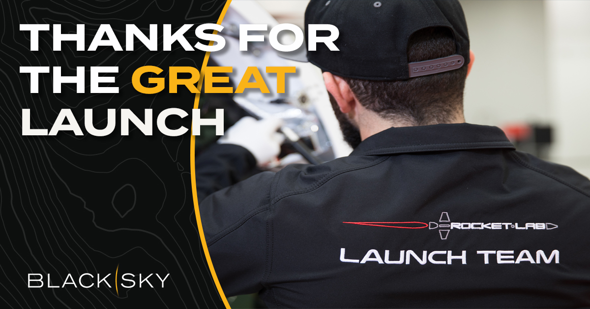 BlackSky_Inc's tweet photo. Many thanks to @RocketLab for the successful launch of BlackSky 7! If you missed the live stream, you can still watch it here: https://t.co/zyBrXwG0SR
#TheyGoUpSoFast #firsttoknow #speedtospace #RL6
(image credit: Rocket Lab) https://t.co/SZhdbWYjF1