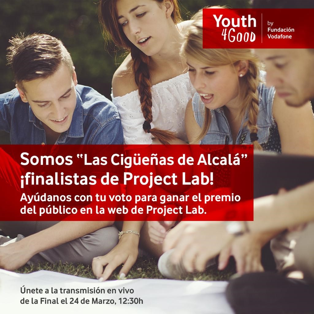 VoluntariosUAH's tweet image. Mañana a las 12:30h no te pierdas la gala final del #ProjectLab👏 entre los finalistas encontramos a los estudiantes UAH "Las Cigüeñas de Alcalá" con su proyecto #Estudiantemente🧠❤️ pásate a votar y ayuda a tus compis!! Enlace a votaciones y a la gala en: ow.ly/a7qs50E55CM