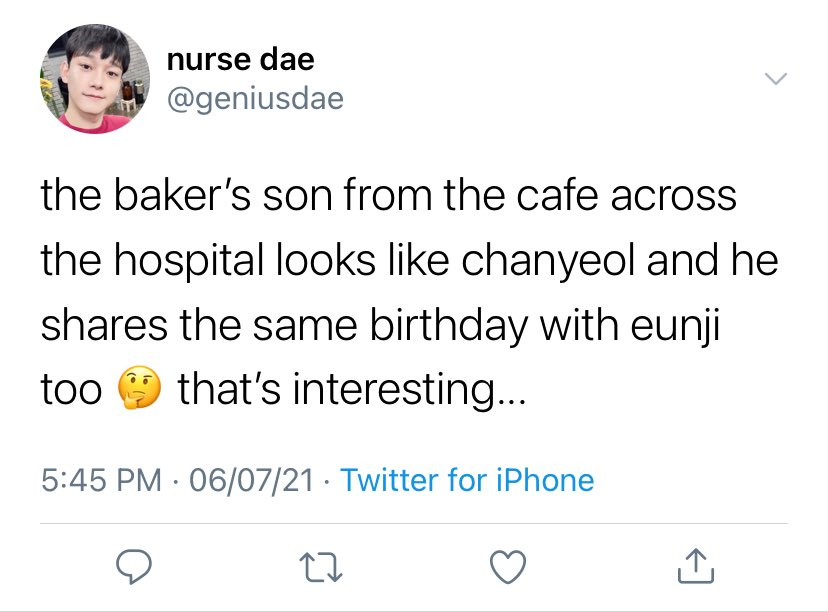 56baeks's tweet photo. a hospital slipped up 3 years ago leaves two unrelated babies under the care of their non-biological fathers.

or where chanyeol thinks his real son got swapped for someone else's daughter and baekhyun’s parenthood may have been a total lie.

nurse jongdae has a lot to explain. https://t.co/bXdWT7gCPi
