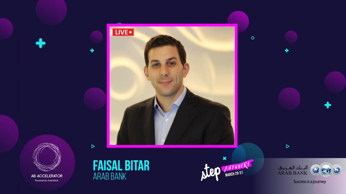ABXelerate's tweet photo. 📢 We are happy to announce that @bitar_faisal will be representing #ArabBank at the 2021 #STEPConference Fintech panel discussion: “#Fintech Startups' Strategies And Profitability”
📍 Online: https://t.co/aPC1IoN3o8
🗓 Date: March 30th, 2021
⏰ Time: 2:15 pm (GST)
#StepMoney https://t.co/7x9n15vYPi