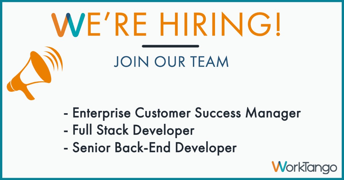 We're hiring multiple roles within our CS and Development teams to live our Passion Statement to "improve (work) lives" together with our amazing customers and team. 

Apply here and share with your network: worktangoteam.bamboohr.com/jobs/?source=w…

#hiring #customersuccess #development #jobs