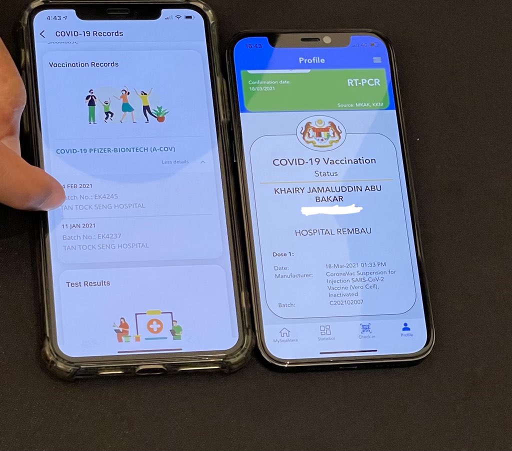 Khairy Jamaluddin On Twitter Singapore Fm Vivianbala And I Compared Our Respective Vaccination Digital Certificates That Is Secured On Blockchain Both Countries Have A Traceability Feature That Tells You The Exact