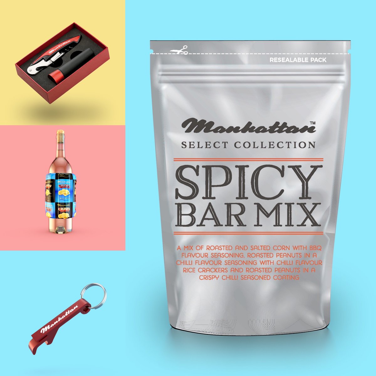 Manhattan_ie's tweet photo. 🔥🔥COMPETITION TIME🔥🔥
We’re giving away a Case of Spicy Bar Mix, Wine Corkscrew Set, Wine Cooler and Bottle Opener Keyring!
To Enter, Simply:📲FOLLOW @Manhattan_ie 👫TAG a pal and RETWEET!
The winner will be announced on Tuesday, March 30th! T&amp;C apply. https://t.co/TxGTPZg2NZ