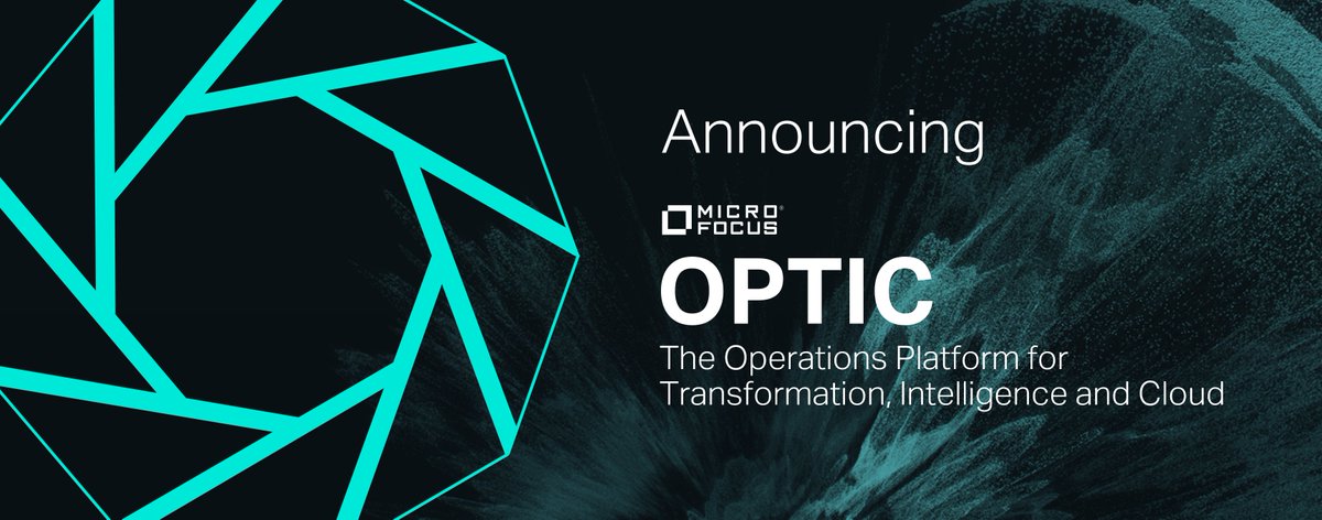 OpenText_ITOPs's tweet photo. #MicroFocus announces OPTIC (the Operations Platform for Transformation, Intelligence, and Cloud) to unify business user experiences and improve operational efficiency - building on existing systems and tools. #ITOM #MyMicroFocus #simplyIT https://t.co/OAAUiqmkki