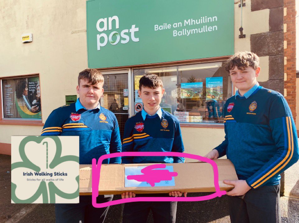 IrishWalkSticks's tweet photo. Busy at the post office this morning! Posting to Kildare.We can post nationally and internationally!Stick going to America 🇺🇸 next week! Custom cut Blackthorn stick with knob, currently drying! Thanks for all the orders! 👍🏻👍🏻 @thegreencbs @StudentEntProg @KerrySEP @TownsendMaeve https://t.co/pdmzwm57pq