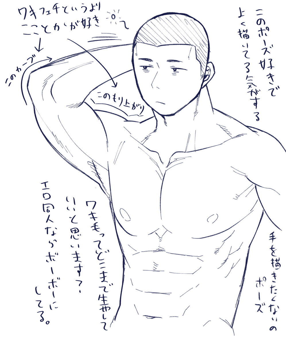 落書き
体毛について

変な事考えてないで原稿します 