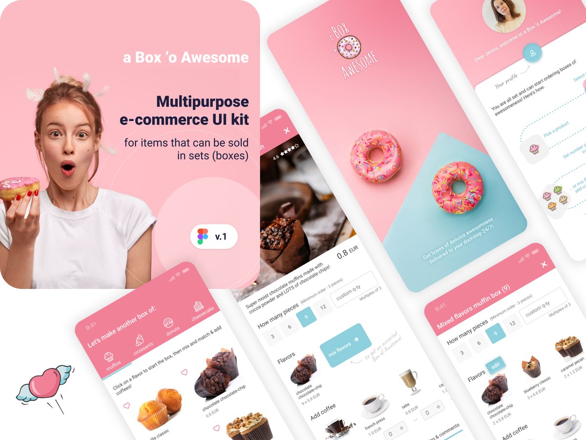 prowebdesignro's tweet photo. Multipurpose FIGMA e-commerce mobile UI kit. Free for personal use. 6 EUR for commercial use. Download/ Buy from Gumroad: https://t.co/kIaDw6r60i
#figma #figmaui #mobileappui #download #figmaecommerce #ecommerceapp #ecommerceui #freeui https://t.co/ndWI834itz