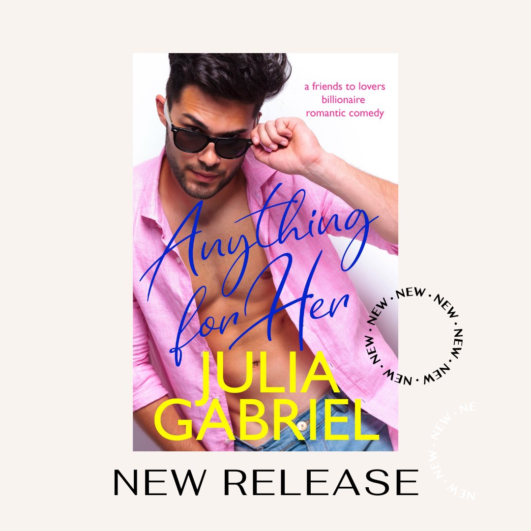 CTRWA's tweet photo. CTRWA member Julia Gabriel is pleased to announce the release of her romance comedy novel, ANYTHING FOR HER. Congratulations Julia!  #ctrwa #ctauthor #readromance #romanticcomedy https://t.co/OWH5DBsTYt