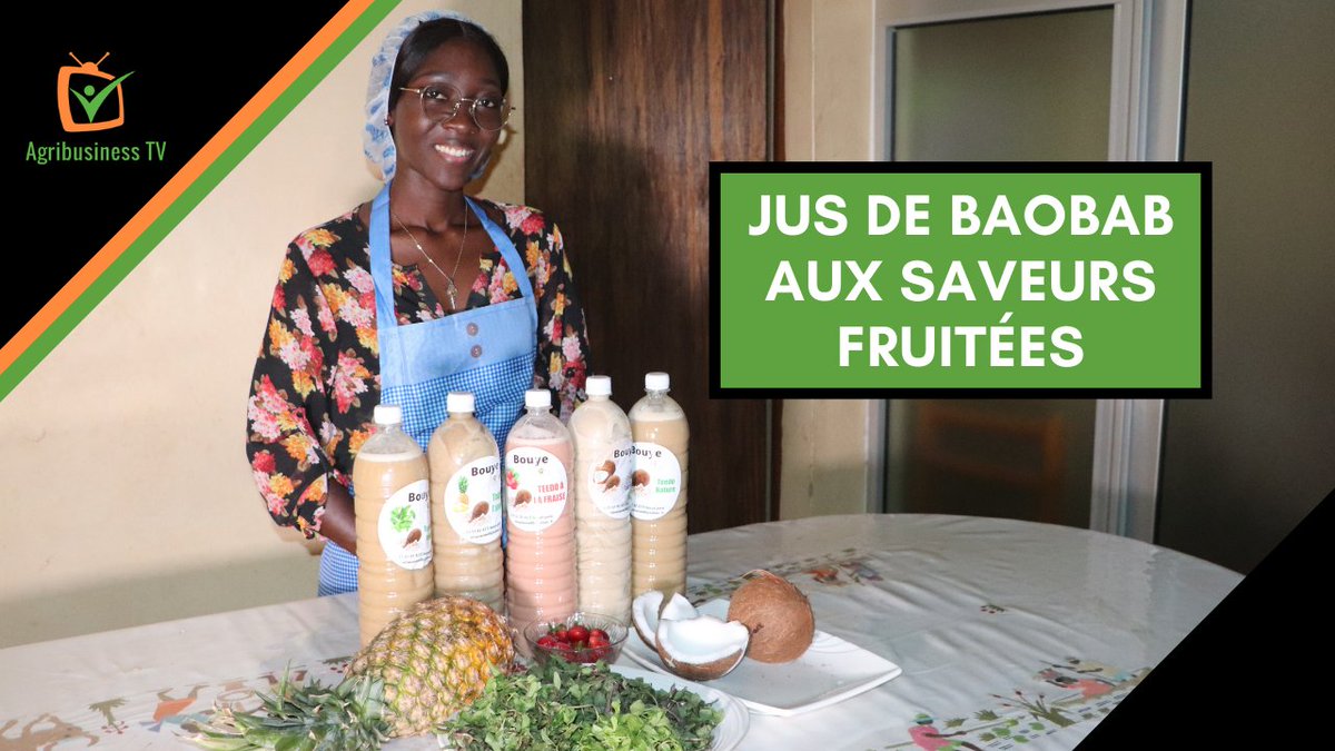 Marina OUEDRAOGO est la promotrice de « Bouye Juice », une entreprise qui produit  du jus de baobab aux saveurs fruitées 🍓🥥🍌🍋, avec et sans sucre ! 

➡️ youtu.be/y9RywLo3k7g 

#AgribusinessTV #Lwili #Fraise