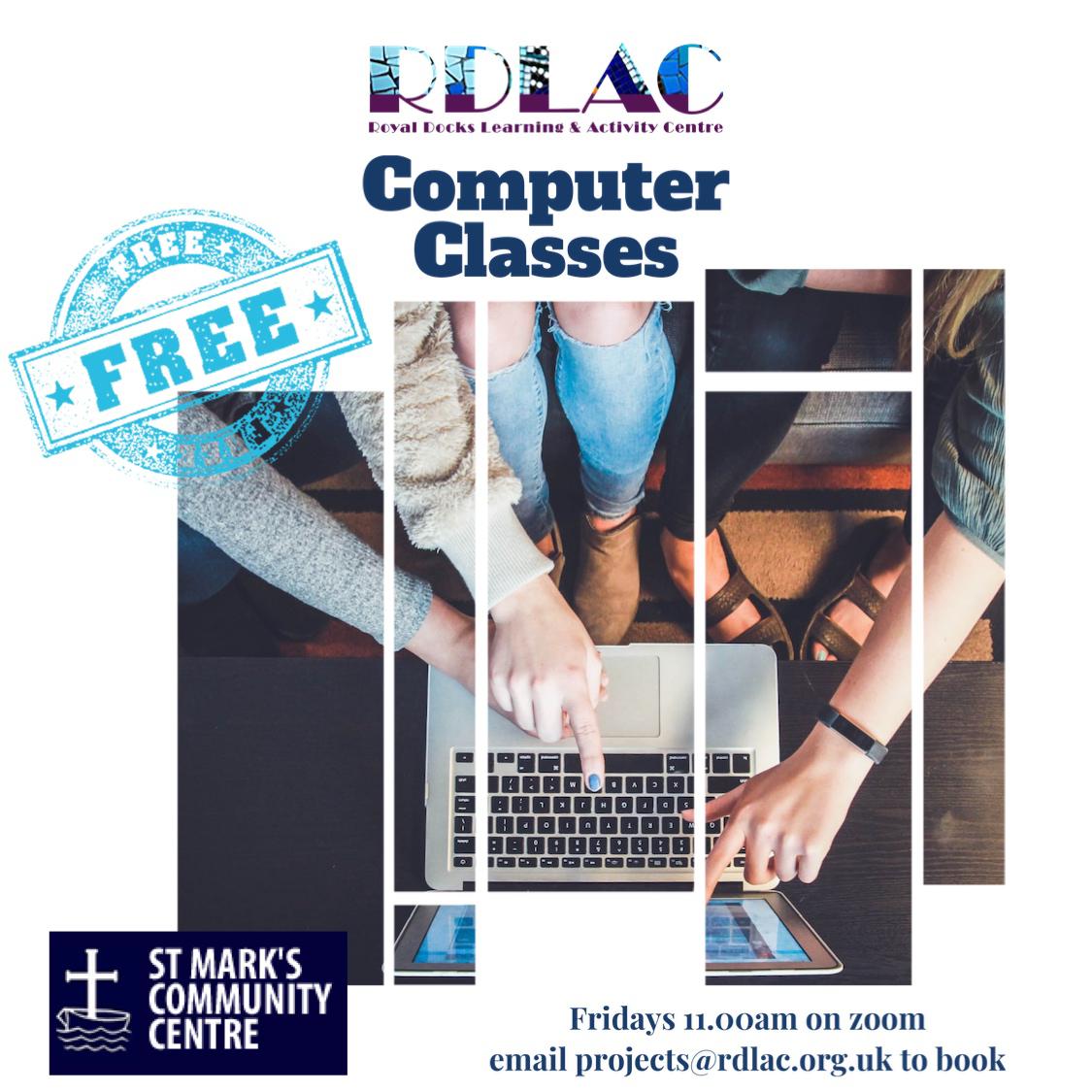 New round of FREE Computer Class every Friday with <a href="/StMarks_Beckton/">St Mark's Centre</a> 

Book &amp; Join us: projects@rdlac.org.uk 

For more info on other events &amp; activities in #RoyalDocks &amp; online make sure you Like &amp; Follow facebook.com/royaldocksacti… on Facebook! 

#tuesdaymotivations #eLearning