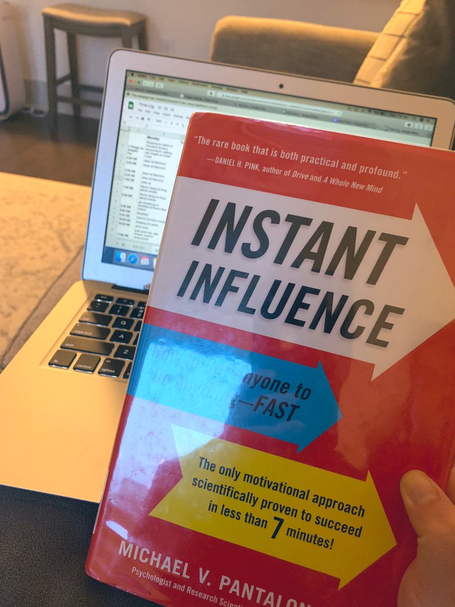 KaylaSokoloff's tweet photo. Second week of spring break calls for more reading! Just started this one and I’ve already learned so much! @michaelpantalon #TeachersWhoRead #InstantInfluence https://t.co/gABxJPlTDF