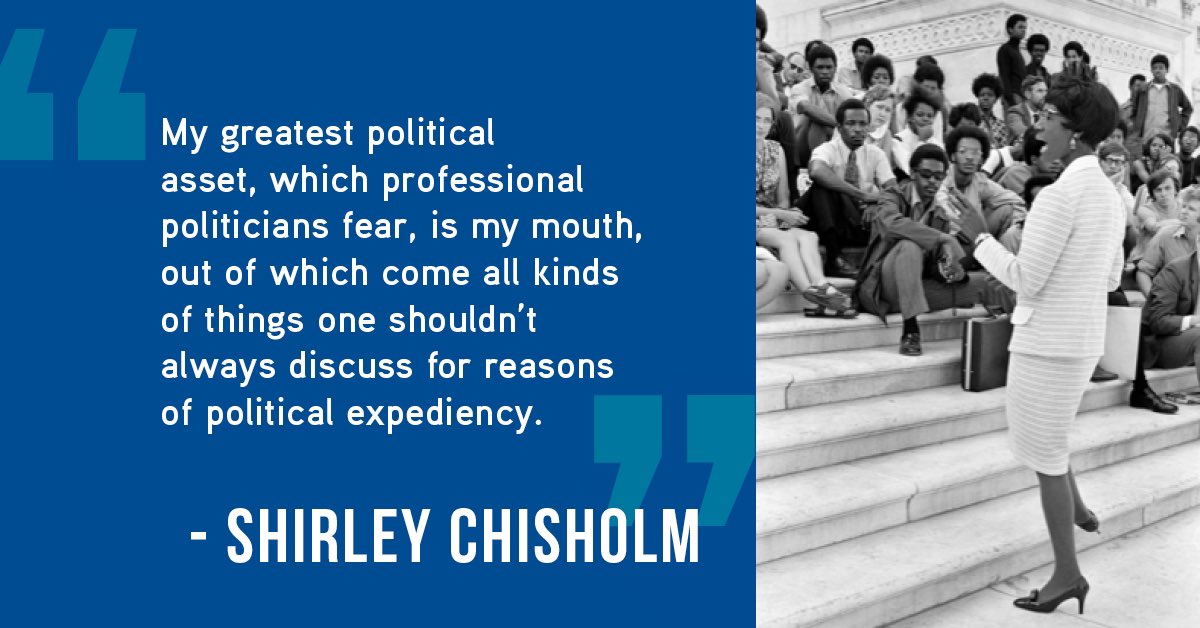 ChisholmCenter's tweet photo. #WomensHistoryMonth #ShirleyChisholm #ChisholmCenter #AimHigh https://t.co/JNkJ65o8t8