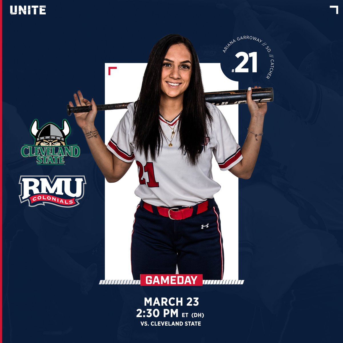 LET'S PLAY TWO!

🆚: Cleveland State (DH)
📌: Moon Township, Pa.
🕰️: 2:30 p.m.
🏟️: North Athletic Complex
📺: ESPN3
🖥️ (G1): es.pn/3cbSFJT
🖥️ (G2): es.pn/3rccQMb
📈: bit.ly/3laIkkp
📱: rmu.app.link/launch

#RMUnite | 🔵🥎🔴