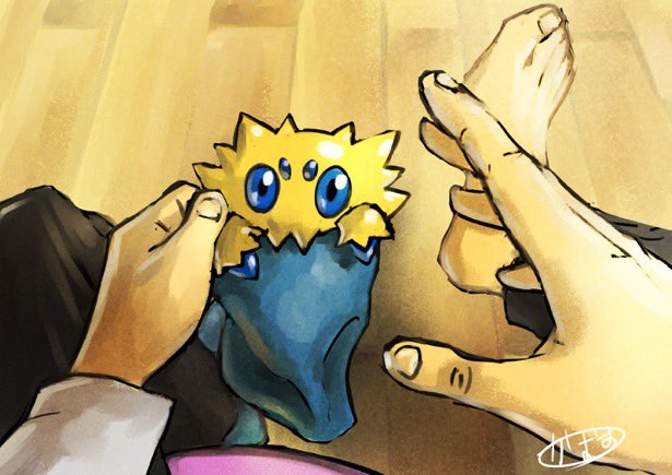 ポケモン「私も
気ままに描いているアカウントです
厳密にはポケモンだけではないですけど、ど」|かおす@お仕事募集中のイラスト
