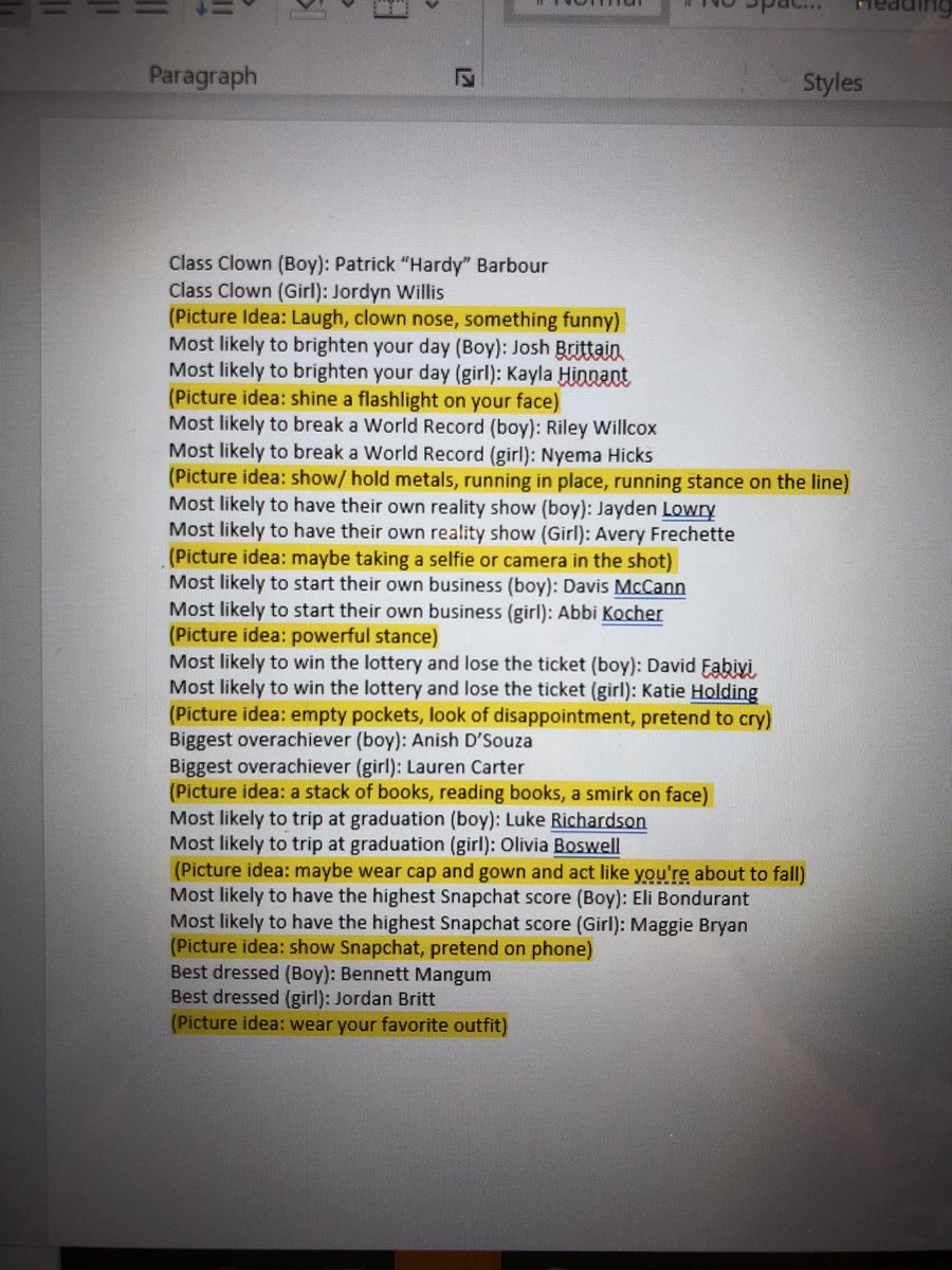 Students who are listed below please check your student emails with more superlative information!! <a href="/GMHSclassof2021/">Garner ‘21</a> <a href="/GMHSCouncil/">GMHS Student Council</a>