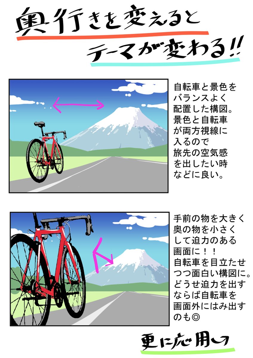 映える自転車写真を撮る構図➂
#自転車 #ロードバイク #写真 