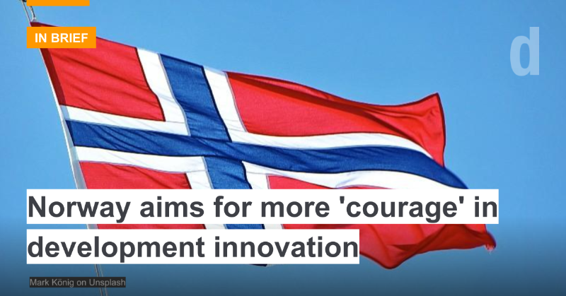 devex's tweet photo. The Norwegian Agency for Development Cooperation @noradno wants to be less risk-averse this decade, says Director General @bardvegar.