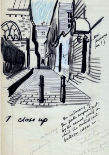 LGeorgians's tweet photo. Some wonderful old town planning sketches, in tradition of Gordon Cullen, of Leicester. Drawn in the 1960s by Kenneth Browne and featured in latest edition of IHBC's Context: https://t.co/XlH3qCGPBl Capture some local Georgian gems like New Walk and New Street. #PlaceBasedDesign https://t.co/QjpxPIn3NQ
