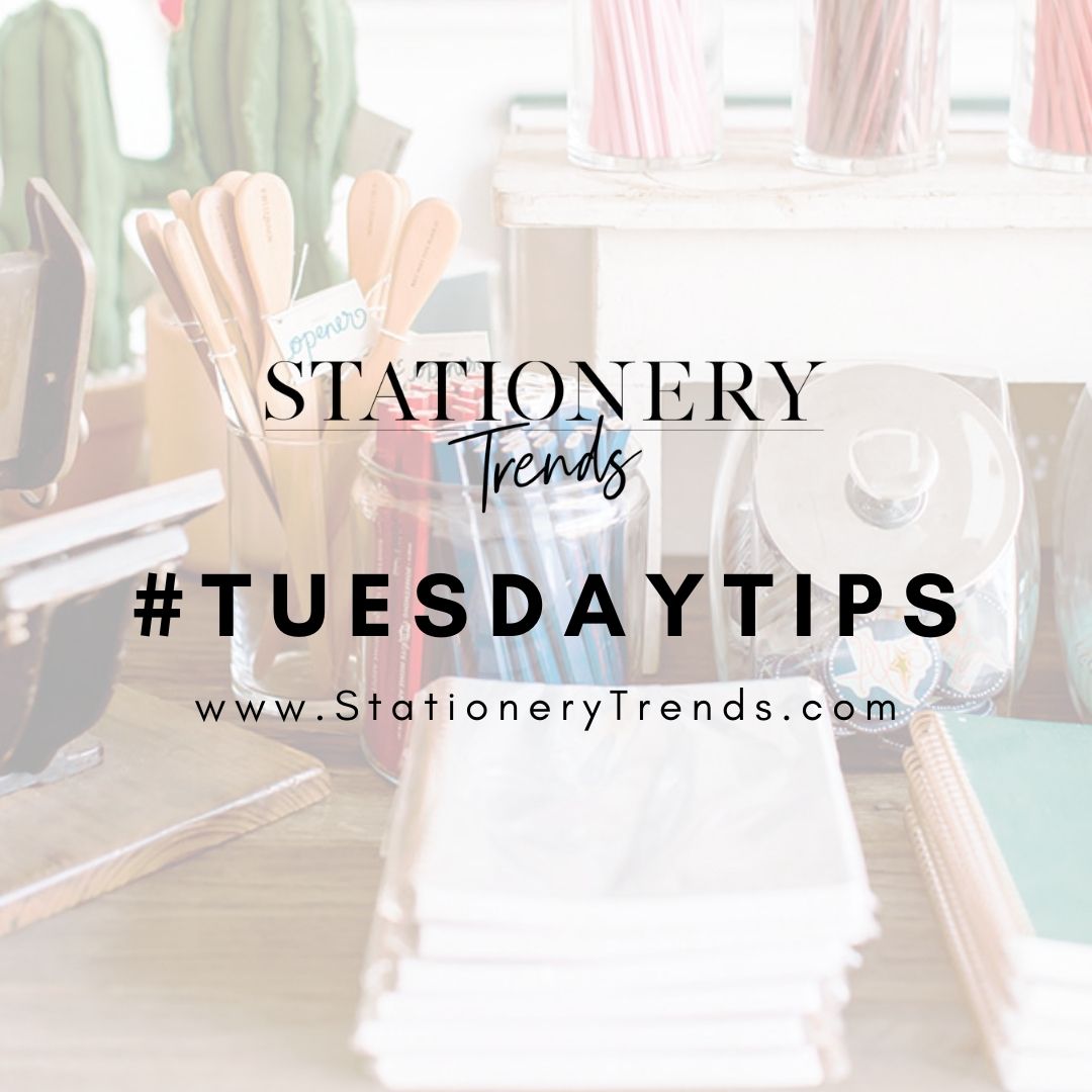 StationeryTrend's tweet image. Every Tuesday, we share a #TuesdayTips. This week, we are asking you to share your best #DisplayTip, #BuyingTip, #SalesTip or #OperationsTip in a comment on this post. Our industry is full of inspirational people...and we'd love to share your insight with our community!