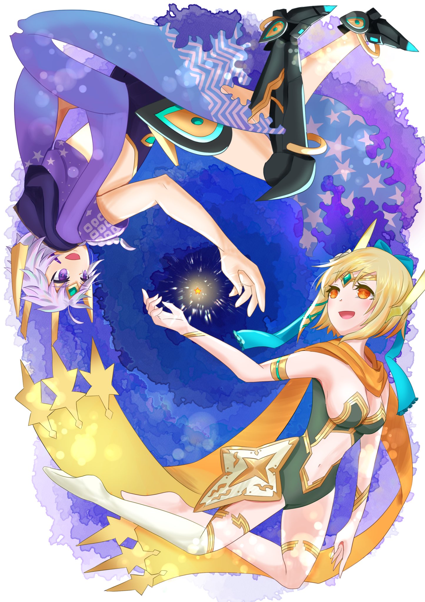 紗々 こふれ カストルとポルックス パズドラ パズドライラスト T Co V9wnhbii36 Twitter