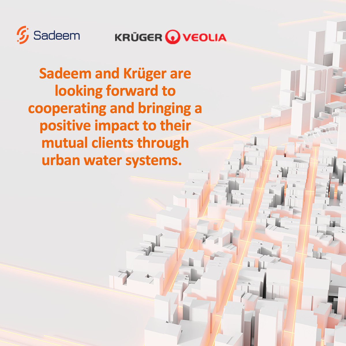 sadeem_wss's tweet photo. @sadeem_wss is honored to announce the signing of a memorandum of understanding with @Kruger_Veolia to create opportunities & long-term business relationship fostering innovation & solutions in:
#SmartCities
#IoT
#GIS
#FloodMonitoring
#UrbanWaterSystem
#DataDrivenModeling https://t.co/UxZiSTxjLi
