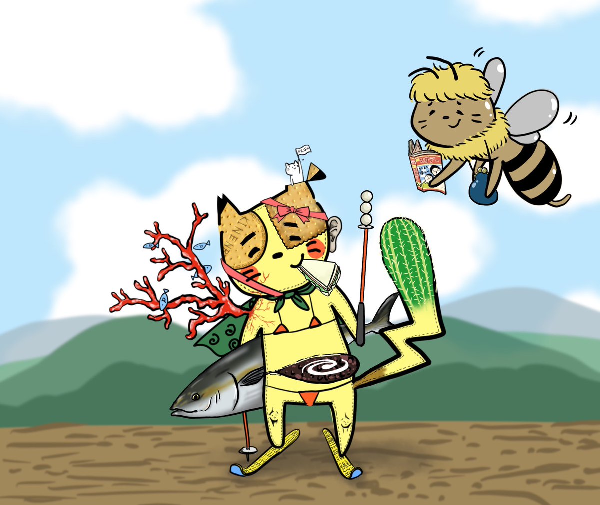 どんなに忙しい日でも 記念日は待っちゃくれない 今日は スジャータの日 ごうるどのイラスト