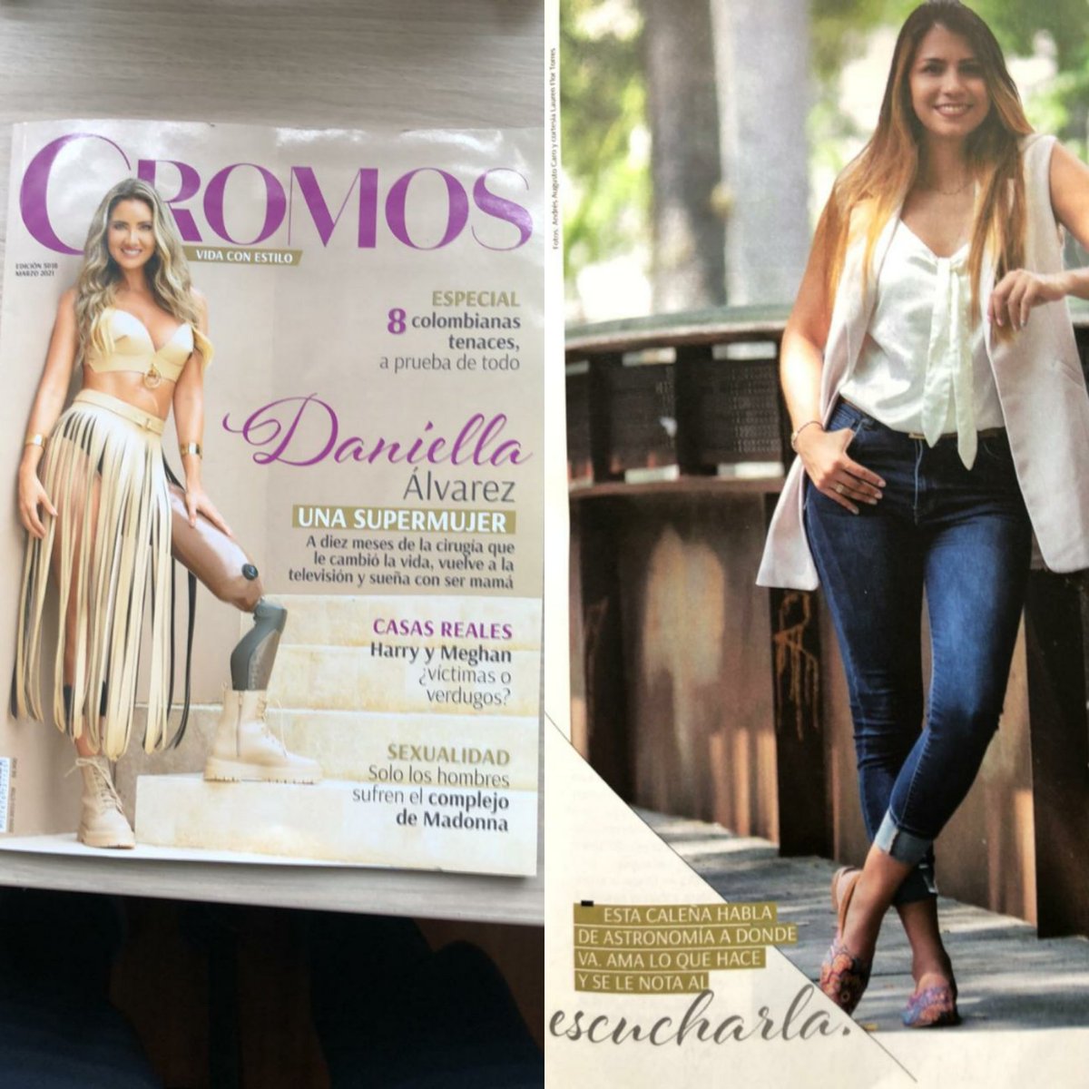 AstroChia's tweet photo. Nuestra Cofundadora @lauren_flor hace parte de la edición de Marzo de la @RevistaCromos en donde habla sobre su trayectoria académica en el mundo de la Astrofísica y los proyectos en los que se encuentra.
¡No se la pierdan! #MásMujeresMejorCiencia #AstroCHIA #MujeresEnLaCiencia https://t.co/HrU0jJyLIZ