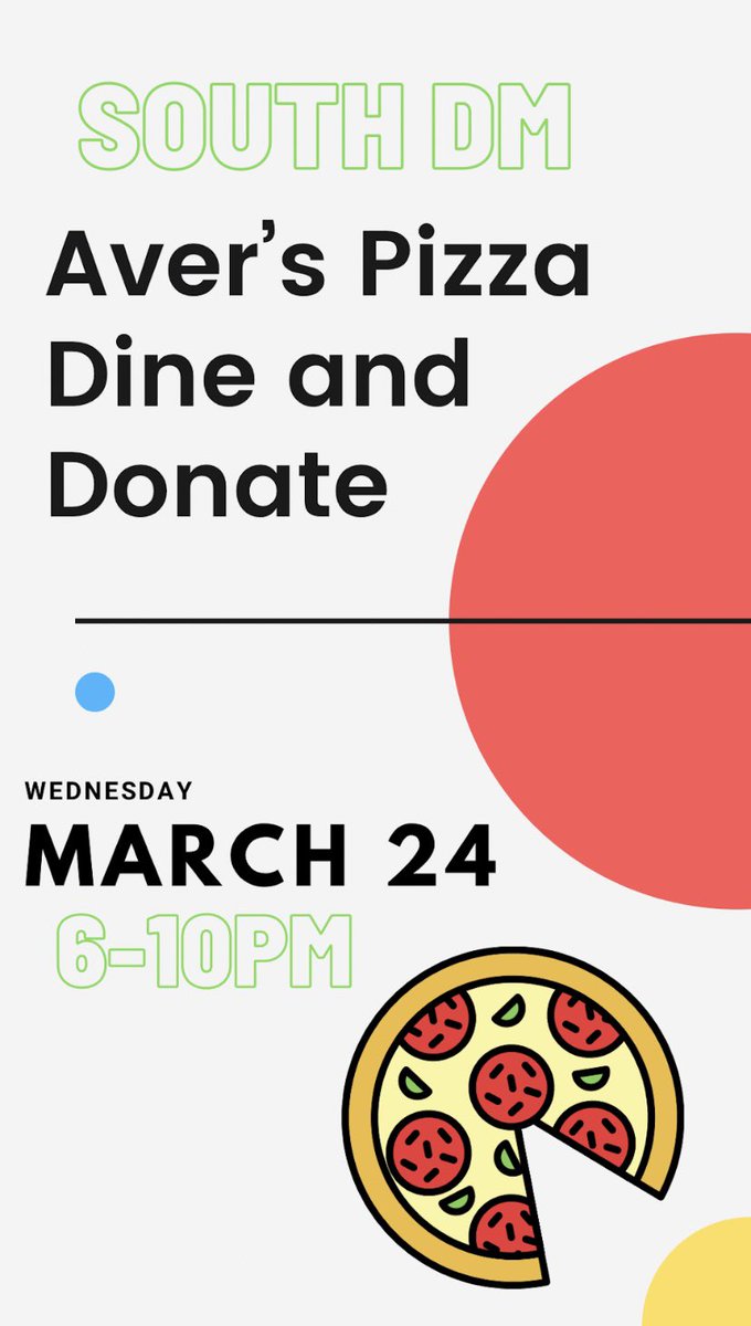 BSDM_'s tweet photo. Make sure to stop by our Dine and Donate tomorrow from 6-10pm at Aver’s!! all FTK❤️ https://t.co/008iDwWewp