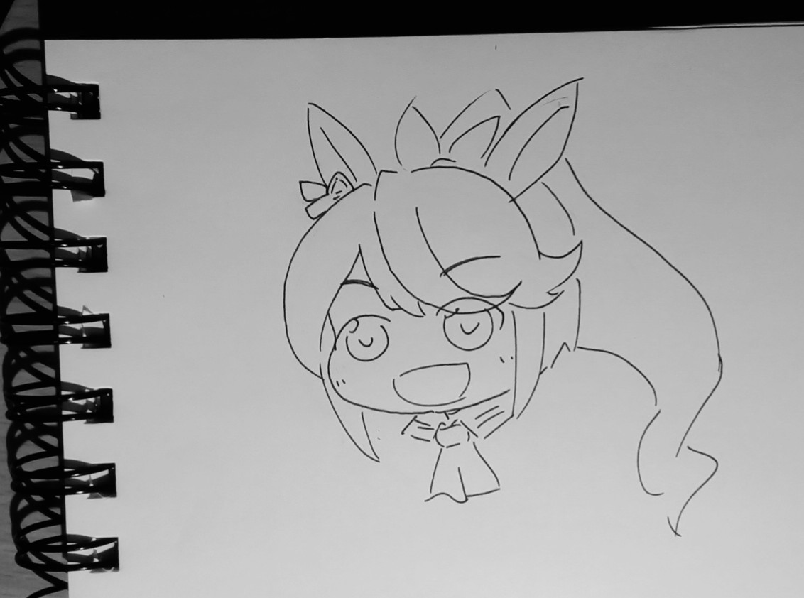 ラクガキテイオー。
勝負服が難しくて描けんのじゃーい! 