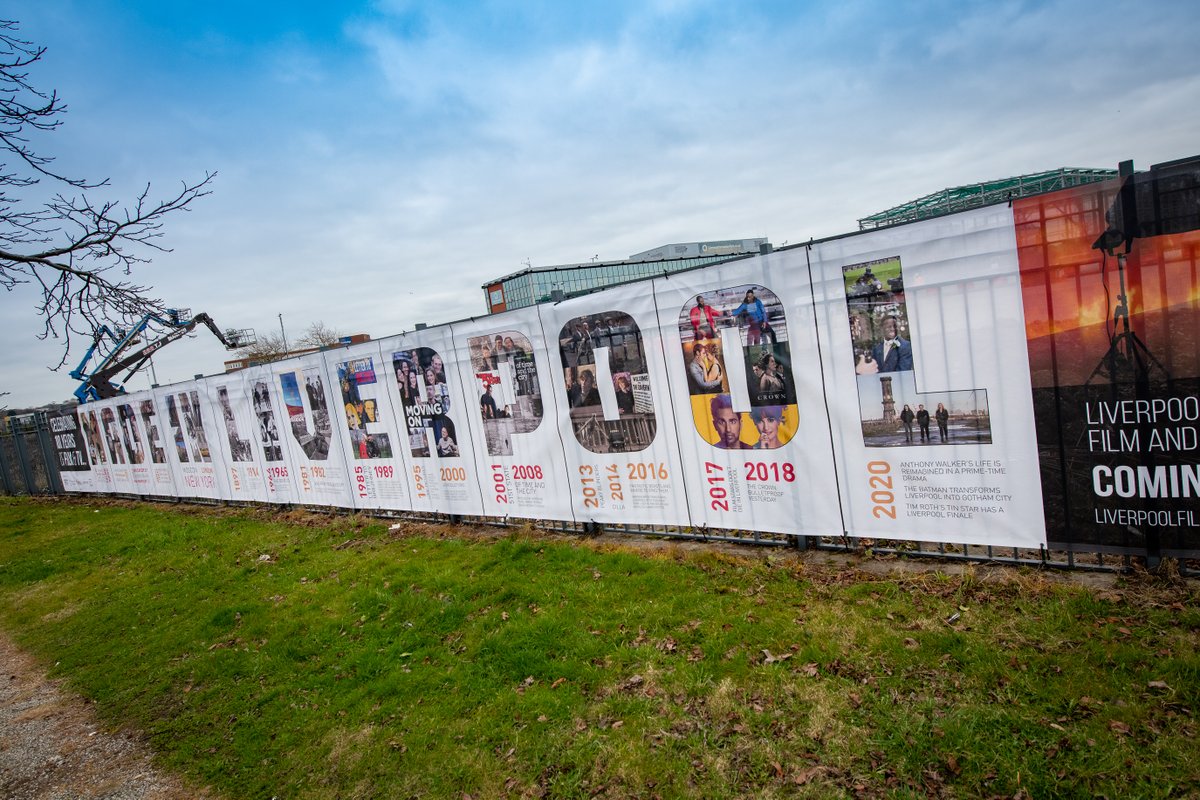 morgansindallc's tweet photo. 📽️That’s a wrap! 
Double celebration at #TheDepot in Liverpool recently for the team with a topping out ceremony and the unveiling of the new hoardings which celebrate a century of Liverpool TV and cinema
https://t.co/h1gOwjmrYD https://t.co/TAyqlNDDYL