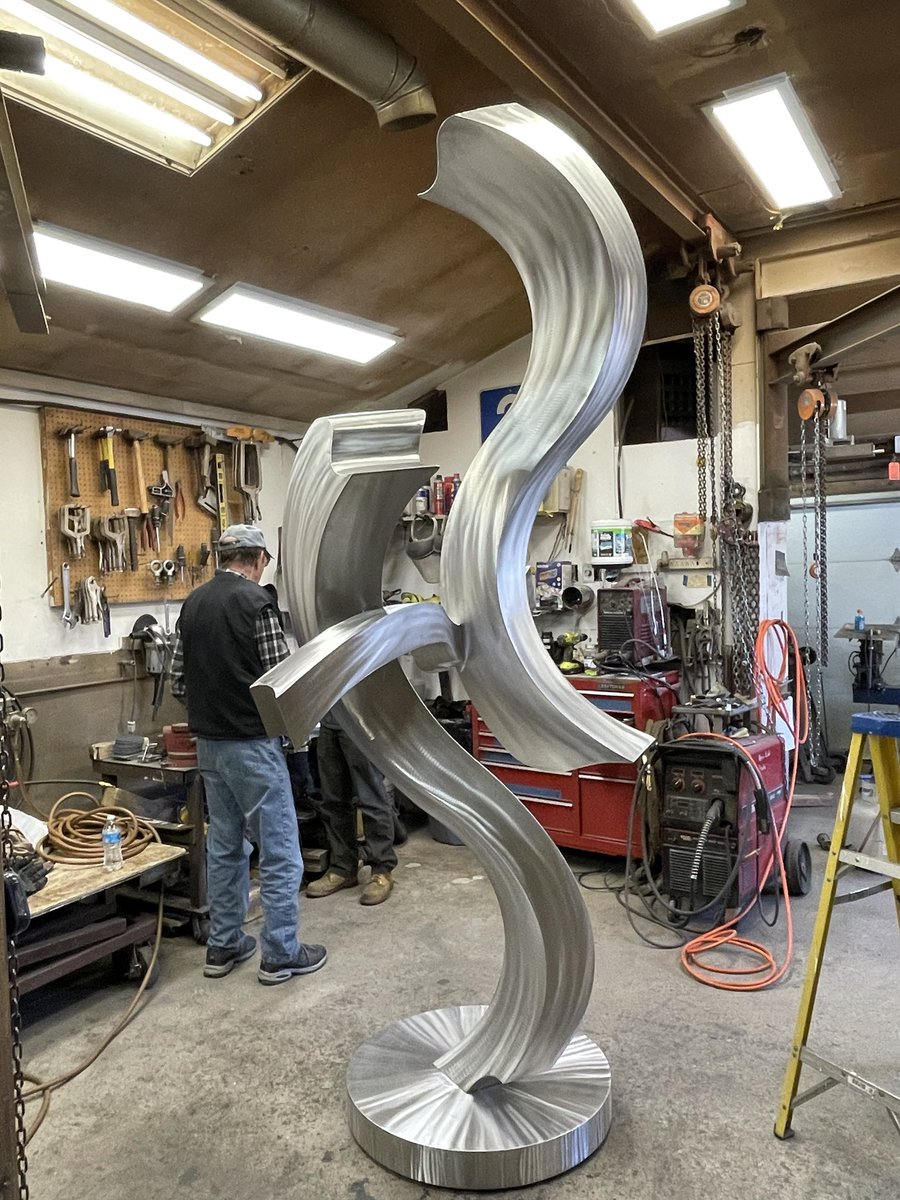Always exciting when a commissioned sculpture is completed, collector responds with “STUNNING!”