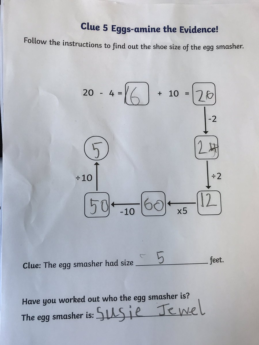 GayhurstJunSch's tweet photo. Year 1 worked very hard to solve the final maths clues and discover who smashed the eggs in Eggleton. The Mayor of Eggleton was so pleased he sent Mrs Williams a basket of chocolate eggs for the Year 1 children to share. @GayhurstSchool #HappyEaster #ELDRIC #mathsdetectives https://t.co/bnLDOY8Z3F