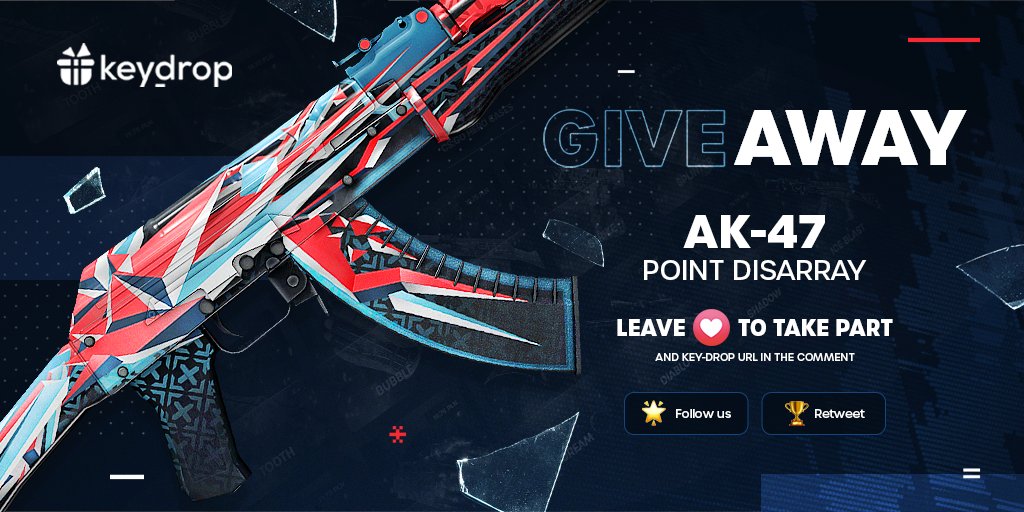 🔥Giveaway on AK-47 | Point Disarray!🎁 

👊Just leave ❤️ under the post! 
🌟 Follow us! 
🏆 Retweet! 
 
⏰ Wait 24 hours!

#airdrop #freeskins #csgoskinsgiveaway #csgoskin #giveaway #csgocases #csgocase #csgocommunity #csgoesport #skins #csgoskinsfree #keydrop #keydropcom #csgo