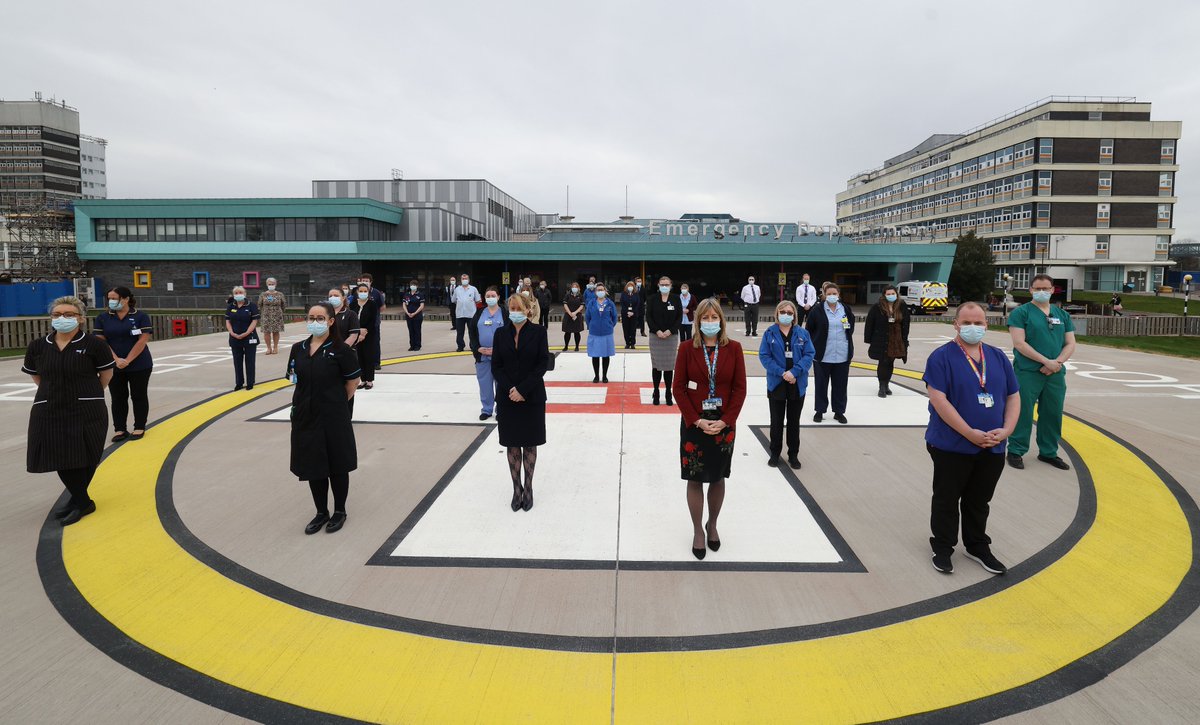 Earlier this afternoon, staff from across all our sites joined the rest of the nation in holding a minute's silence to pay their respects to those we have lost during #COVID19 ❤️